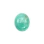 Cabochon amazonite du pérou, de forme ovale, 10x12mm x 1pc
