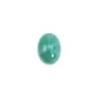 Blue cabochon of amazonite, in round shape, 8mm x 4 pcs