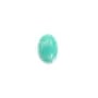 Blue cabochon of amazonite, in round shape, 8mm x 4 pcs