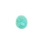 Cabochon amazonite du pérou, de forme ovale, 8x10mm x 1pc