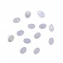 Cabochon de calcédoine bleu, de forme ovale, 5 * 7mm x 4pcs
