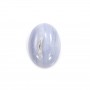 Cabochon de calcédoine bleu, de forme ovale, 5 * 7mm x 4pcs