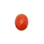 Cabochon cornaline ovale facette 8x10mmx 1pc