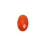 Cabochon cornaline ovale facette 4x6mm x 2pcs