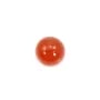 Cabochon cornaline ronde 4mm x 4pcs
