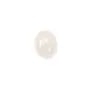Cabochon jade blanc oval 10x12mm x 2pcs