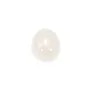 Cabochon jade blanc oval 13x18mm x 1pc