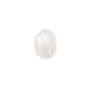Cabochon jade blanc oval 7x9mm x 4pcs