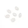 White Jade cabochon, oval shape 3x5mm x 4pcs