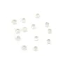 Cabochon white jade round 12mm x 2pcs