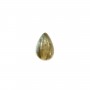 Cabochon de labradorite, de forme goutte, 6x9mm x 1pc