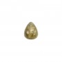 Cabochon de labradorite, de forme goutte, 6x9mm x 1pc