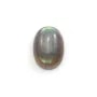 Cabochon de labradorite, de forme ovale, 6 * 8mm x 4pcs