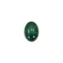 Cabochon malachite oval 8x10mm  x 1pc