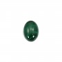 Cabochon malachite oval 8x10mm x 1pc