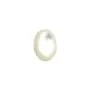 Oval cabochon 10x14mm White Mother-of-Pearl x1pc
