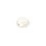 Round cabochon 12mm White Mother-of-Pearl x1