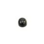 Cabochon d'obsidienne, de forme ovale, 9x11mm x 1pc