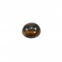 Cabochon oeil de tigre rond 8mm x 2pcs