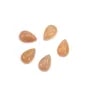 Orange moonstone cabochon, drop shape, 6x9mm x 1pc
