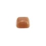 Cabochon Pietra di Luna arancione quadrato 10mm x 1pc