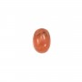 Pink rhodochrosite cabochon, in oval shape, in size of 8x10mm x 1pc