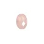 Cabochon quartz rose ovale facette 10x14mm x 1pc