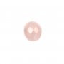 Cabochon quartz rose ovale facette 10x14mm x 1pc