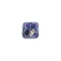 Cabochon sodalite faceted square 10mm x 1pc