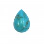 Cabochon Turquoise goutte 18x25mm x1pc