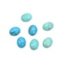 Cabochon reconstituted turquoise 8x10mm x 4pcs