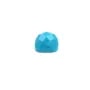 Cabochon turquoise reconstitué carré facette 10mm x 1pc