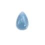 Cabochon d'aigue marine, de forme goutte, mesurant 6x9mm x 1pc