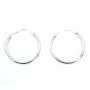 Créole fine 23mm Argent 925  traité anti-ternissement x 2pcs
