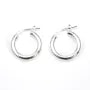 Créole 18mm Argent 925  traité anti-ternissement x 2pcs