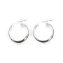 Créole large demi-ronde 15mm Argent 925 traité anti-ternissement  x 2pcs