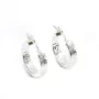 Griechische Kreole 20mm Silber 925 x 2pcs