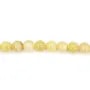 Opale de couleur jaune, de forme ronde, 8mm x 40cm