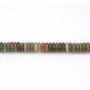 Agata india roundel heishi 2x6mm x 39cm