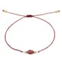 Rubin & Süßwasserperle Schnur Armband x 1St