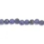 Tanzanite redonda facetada 4mm x 38cm