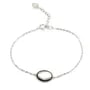 Bracelet argent 925 nacre rose fleur