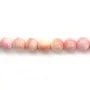 Lambi pink round 6mm x 39cm
