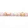 Lambi rose rond facetté 3mm x 39cm