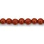 Red Round Jaspe  6mm x 39cm 