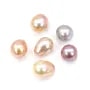 Perle de culture d'eau douce semi-percé, ovale mauve, 8.5-9mm  x 1pc
