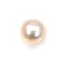 Freshwater cultured pearl half drilled purple, in pear shape, in size of 8-8.5mm x 1pc