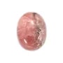 Cabochon de rhodochrosite rose, de forme ovale, et de taille 12x16mm x 1pc