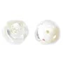 White mother-of-pearl half drilled rose 12mm x 1pc