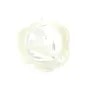 White mother-of-pearl half drilled Rose 8mm x 2pcs